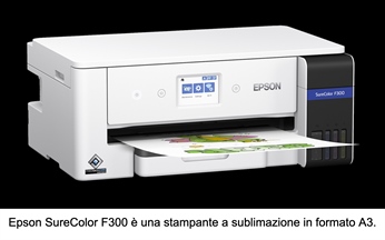 SureColor F300 è la nuova stampante Epson a sublimazione in formato A3 per la personalizzazione